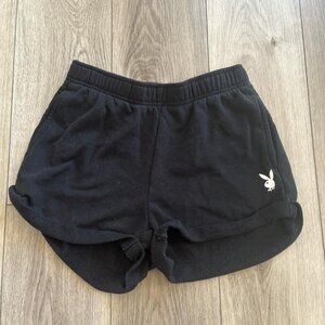 Playboy by Pacsun playboy bunny logo rolled shorts